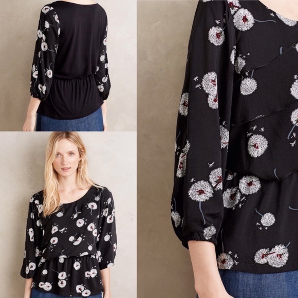 Anthropologie Deletta wished blooms dandelion top